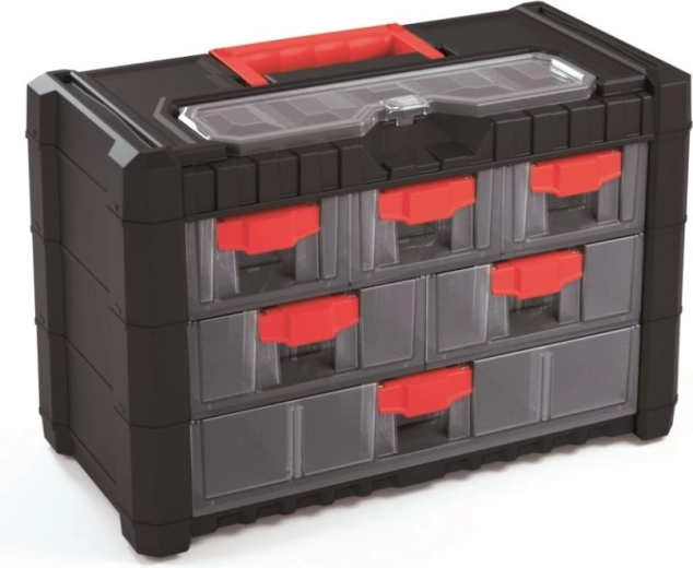 Plastic Hanging Tool Organizer with 6 Drawers 400 × 200 × 260 mm