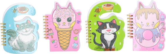 Тефтер с пръстенова подвързия, без редове, 9,5x13 см, 50 страници