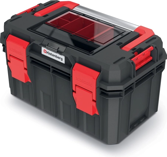 Toolbox with Organizer Kistenberg S Block ALU 450 × 280 × 264 mm, IP55
