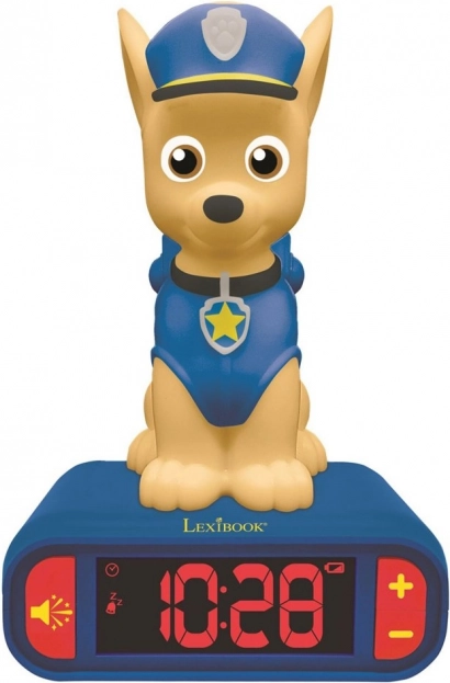 Детски будилник с 3D нощна светлина PAW PATROL Chase