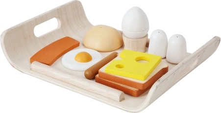 PlanToys дървен комплект за детска закуска