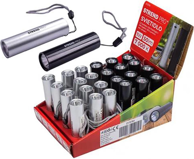 Презареждаемо фенерче Strend Pro Flashlight, 50 lm, USB