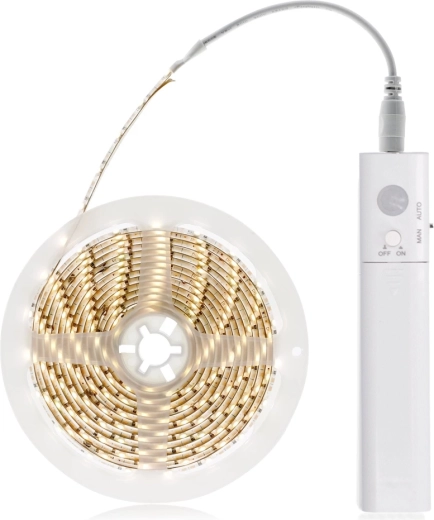 Solight LED light strip with motion and light sensor, 1 m, battery-powered