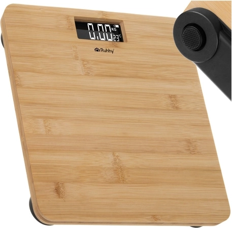 Бамбукова лична везна с LCD дисплей 180 kg