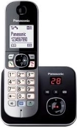 Panasonic безжичен телефон DECT KX-TG6821 черен