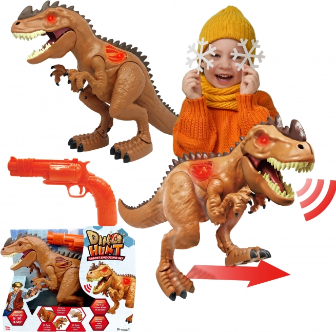 Интерактивен стрелкови комплект с динозавър Dino Hunt