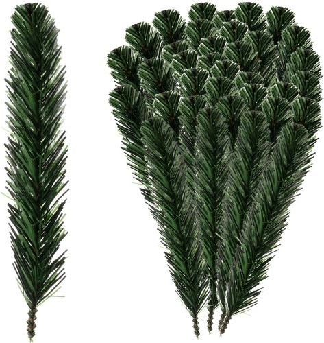 Синтетични елови клонки 29 см - опаковка 40 броя