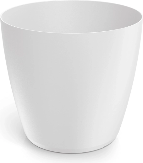 Plastic planter Mate 34 cm white
