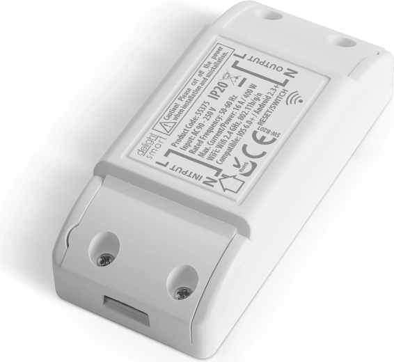Smart Wi-Fi hidden switch 16 A compatible with Amazon Alexa and Google Home