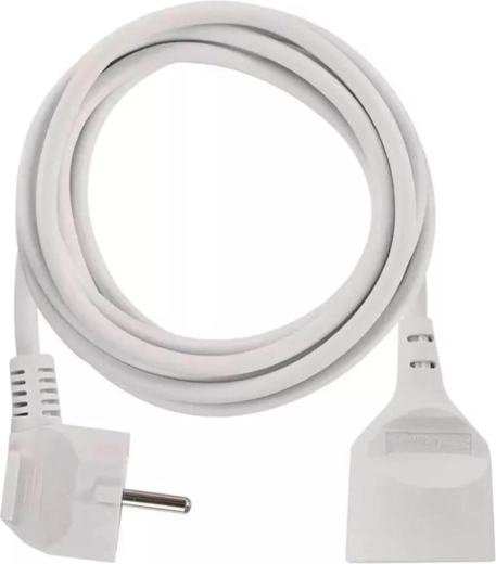 Extension power cord 2 m with one socket
