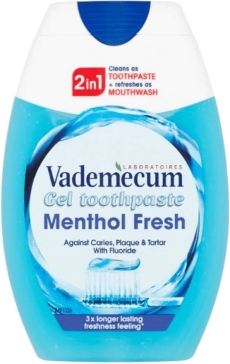 Vademecum 2в1 Menthol Fresh гелова паста за зъби 75 мл