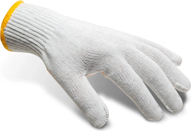 Non-slip cotton gloves L