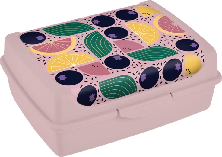 Snack box with clip closure 17 × 13 × 6.5 cm