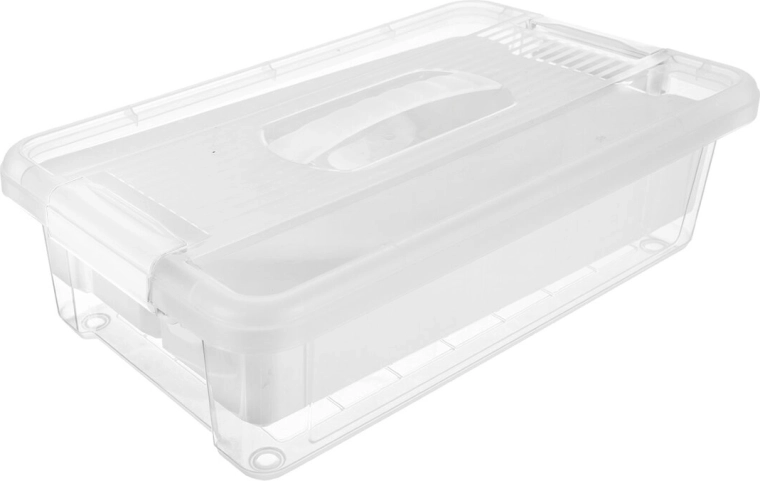 Storage box UH Multi Stormax rectangular 6 l with inner insert, white