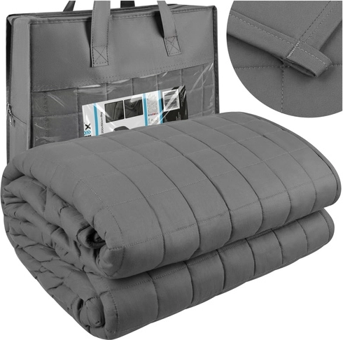 Isomedix weighted blanket 6 kg 200 × 150 cm grey