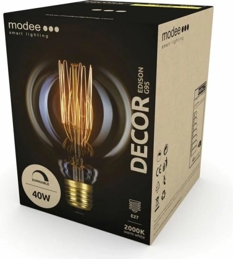 Modee Smart decorative Edison bulb G95 E27 extra warm white 40 W