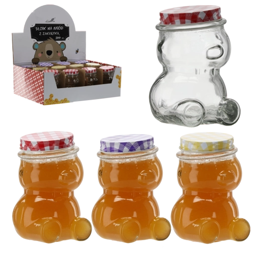 Bear-shaped jar with screw lid 300 ml