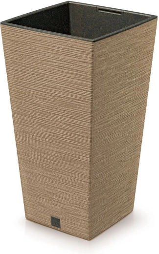 Furu Square Eco Wood Planter with Insert 39.5 cm – Natural