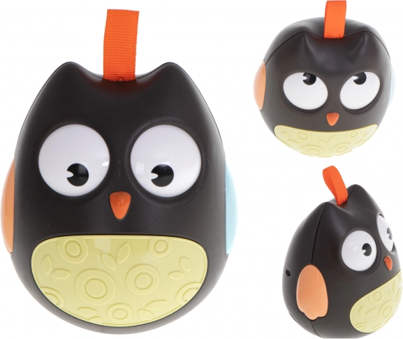 Сензорна люлееща се совичка за бебета – черна