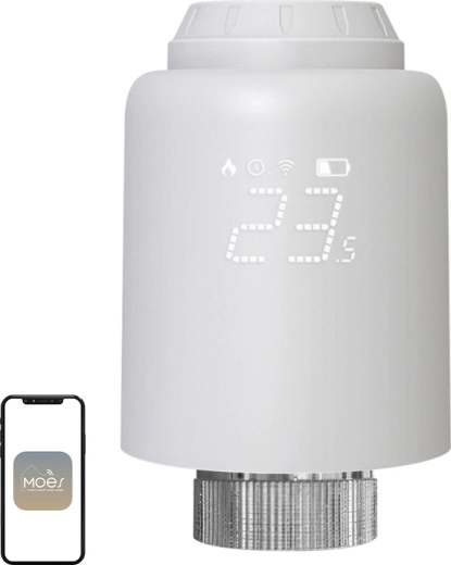 Moes интелигентна термостатична глава ZigBee Tuya ZTRV-PJ-601-MS