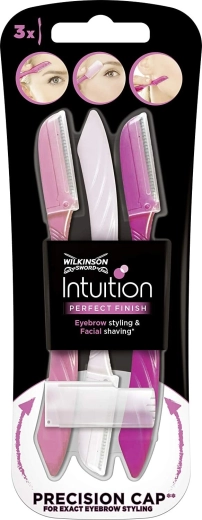 Wilkinson Intuition Perfect Finish eyebrow shaping razor 3 pcs