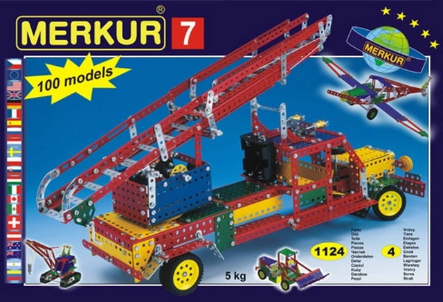 Конструктор MERKUR 7 – 100 модела, 1124 части