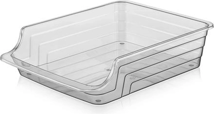 Пластов органайзер MAXI 34 × 24,5 × 8 см, прозрачен антрацит