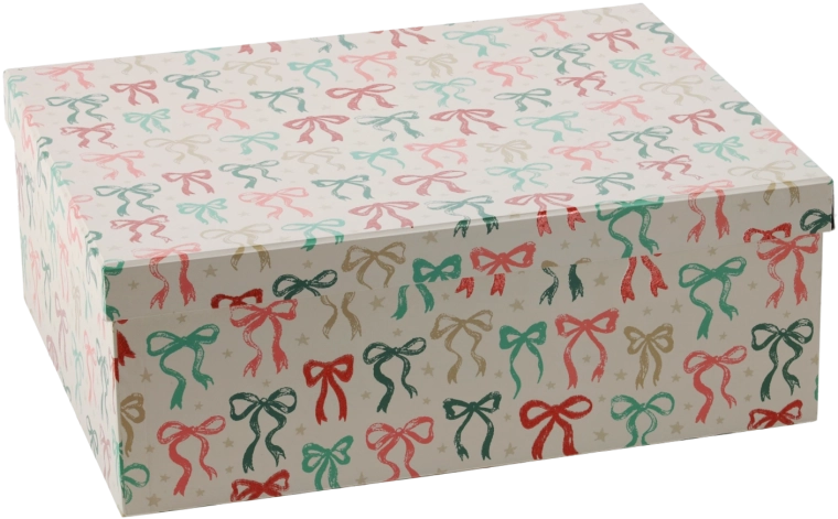 Gift box Świąteczne Kokarda 37 × 28 × 14 cm