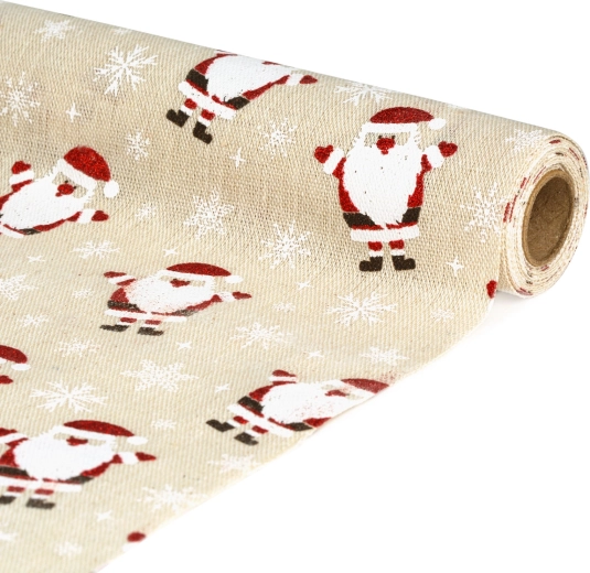 Table runner with St. Nicholas motif, 180 × 28 cm