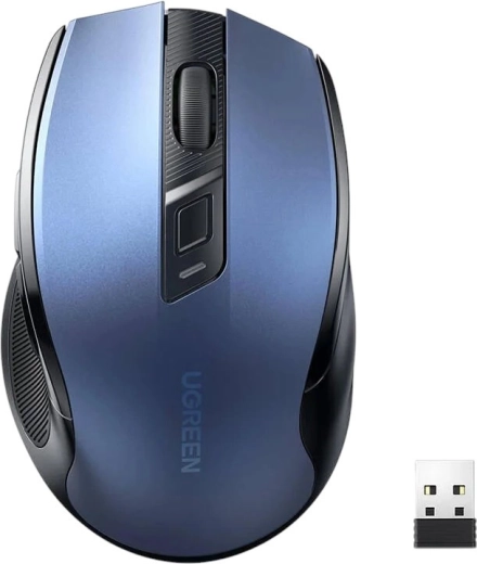 UGREEN MU006 wireless mouse with silent click, blue