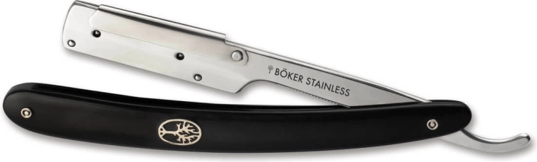 Böker Pro Barberette черна бръсначка със синтетична дръжка