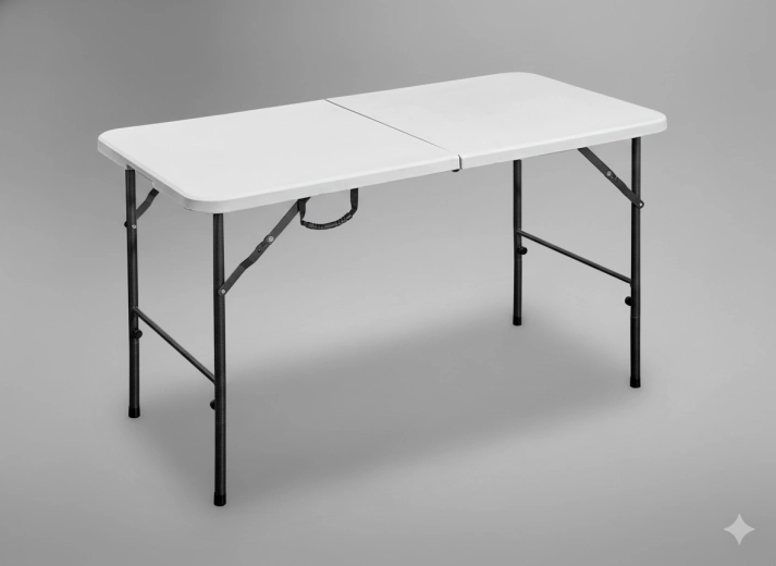 Сгъваема туристическа и кетъринг маса 120 × 60 × 74 см