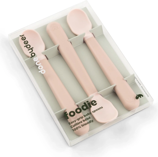 Done by Deer детски лъжички Easy-grip Foodie розови 3 бр.
