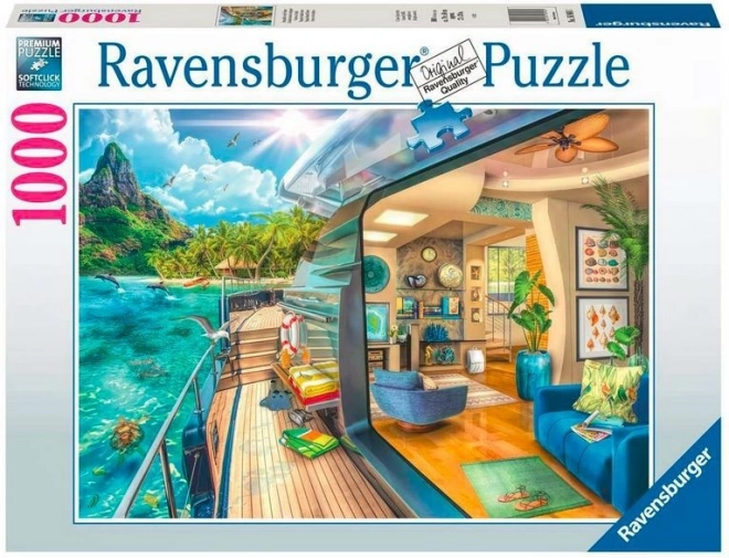 Пъзел 1000 части – плаване в тропиците RAVENSBURGER