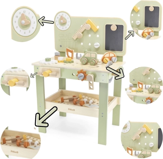 Дървена детска работна маса POLARB от VIGA