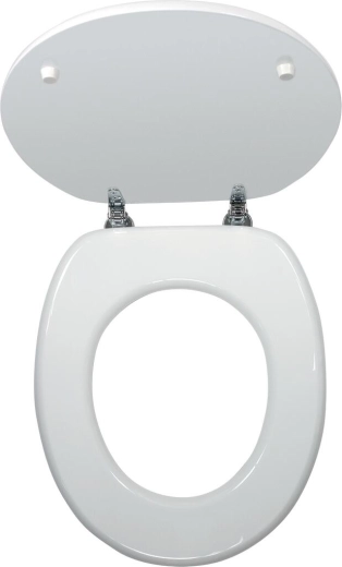 WC седалка от MDF в бял цвят