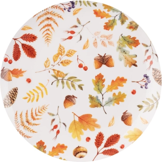 Autumn porcelain dessert plate 21 cm