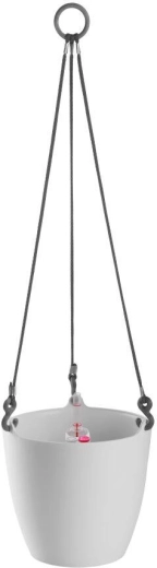 Hanging planter ARIELLA 25 cm white