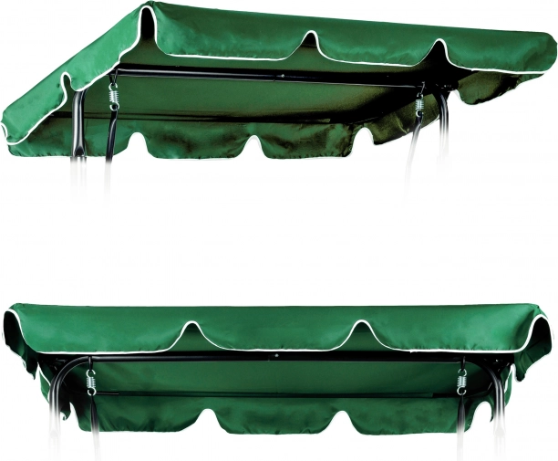 Водоустойчива козирка за градинска люлка 200 × 120 см зелена MultiGarden