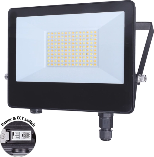 Solight TOP LED floodlight 50 W with power switch and 3CCT, IP65