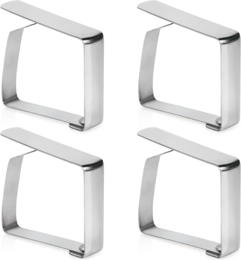 Vilde Stainless Steel Tablecloth Clips, 4 pcs