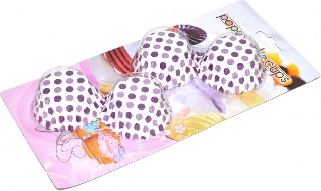 Цветни сладкарски кошнички за мъфини Ø 4 см, височина 2 см – 100 бр.