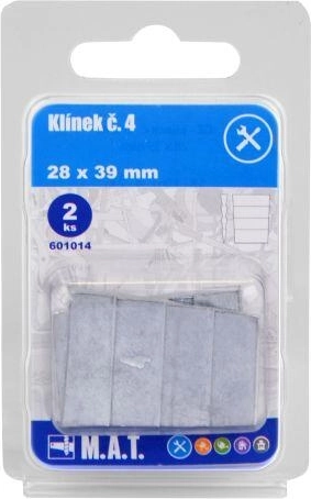 Wooden Wedge No. 4 for securing handles 28 × 39 mm (2 pcs)