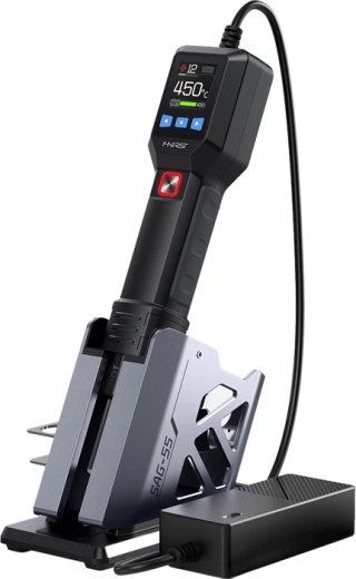Fnirsi SAG-55 Plus интелигентен пистолет за горещ въздух за SMD