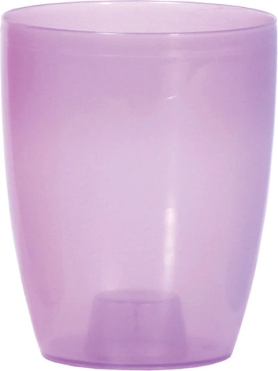 Coubi Orchid Pot 13 cm Transparent Matte Purple