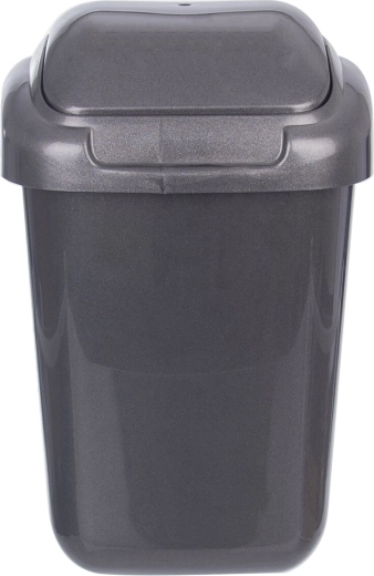 Plastic (UH) trash bin 50 L with flip-up lid, anthracite