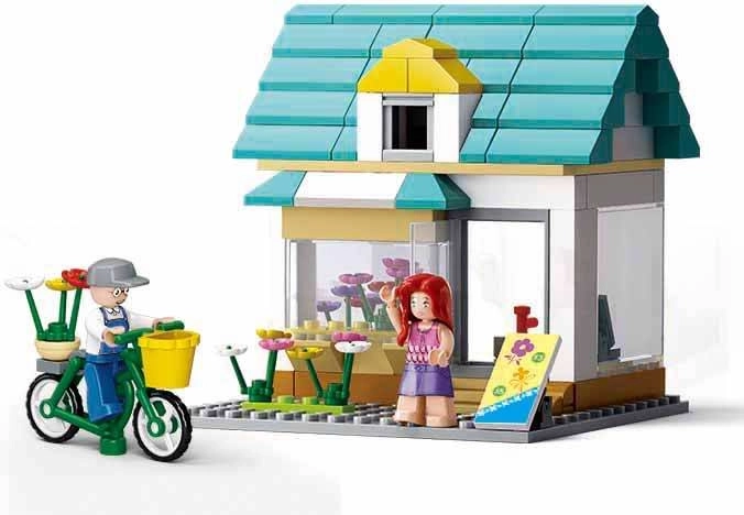 Sluban Town цветарски магазин – конструктор с фигурки (149 части)