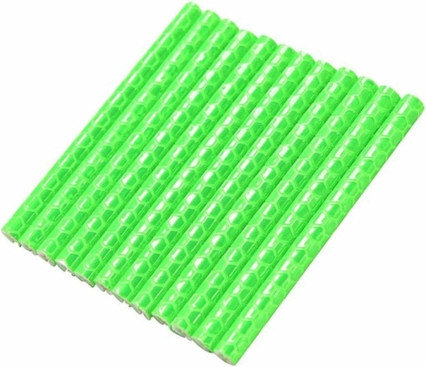 Зелени рефлекторни тръбички за спици на колело