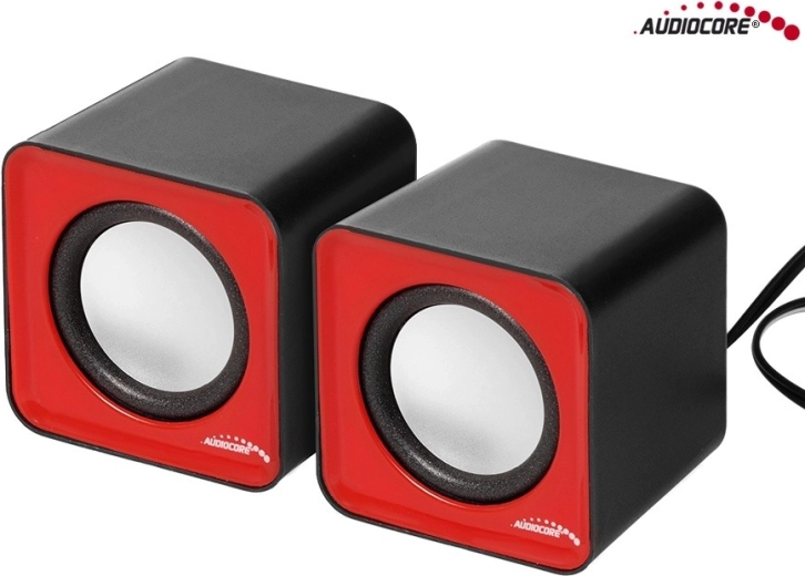 Audiocore AC870R computer speakers 6 W USB (silver-black)