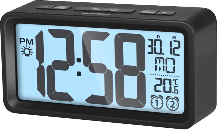 Sencor Digital Alarm Clock with Thermometer